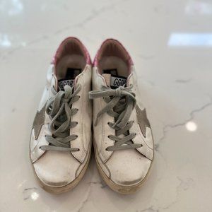 Golden Goose Superstar Classic Sneakers White & Pink Leather